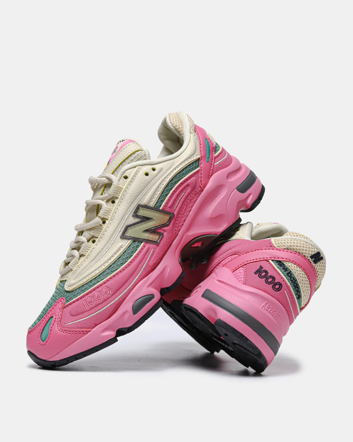 New Balance 1000 Tan Pink Green