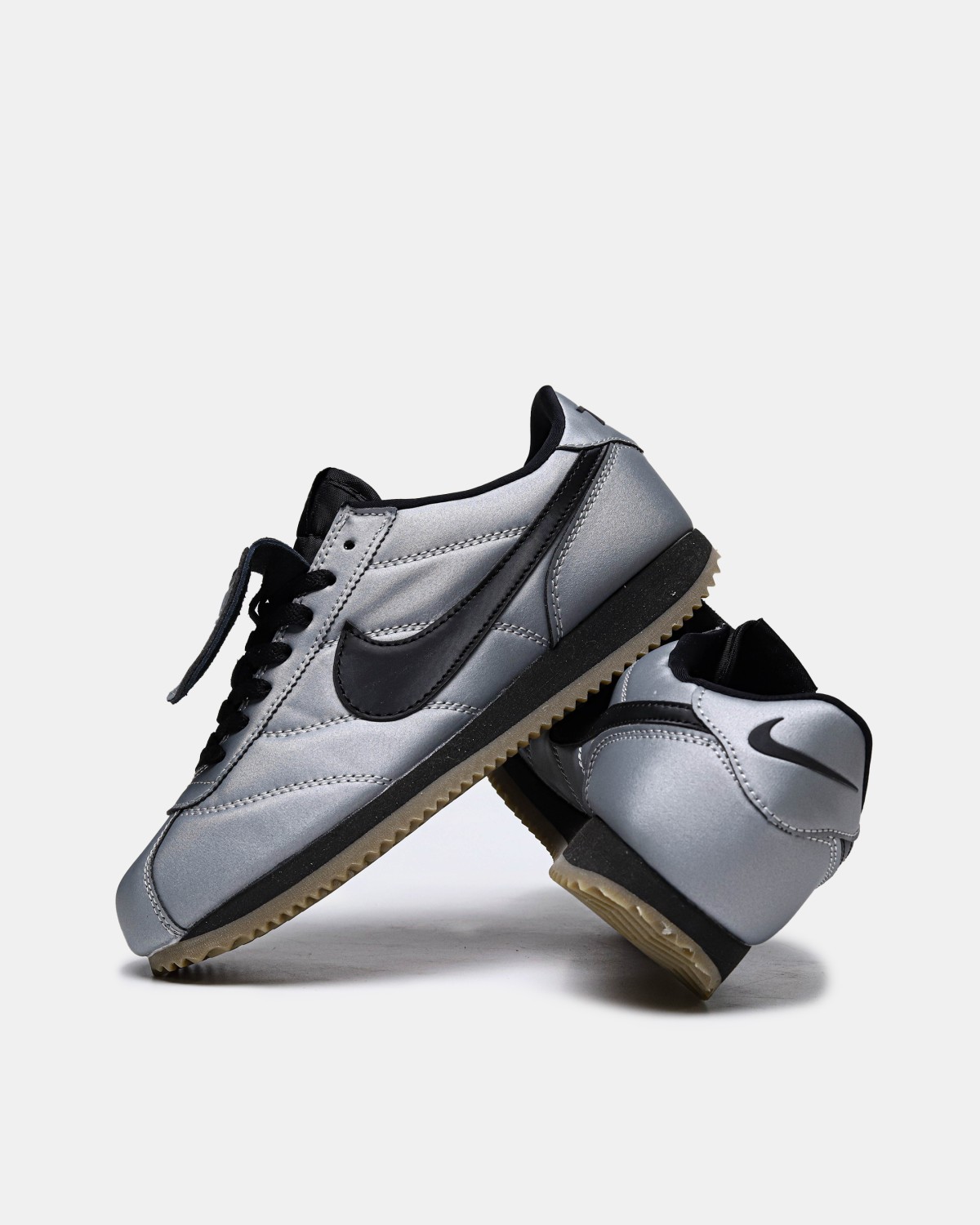 Nike Cortez Leather SE Metallic Cool Grey Black