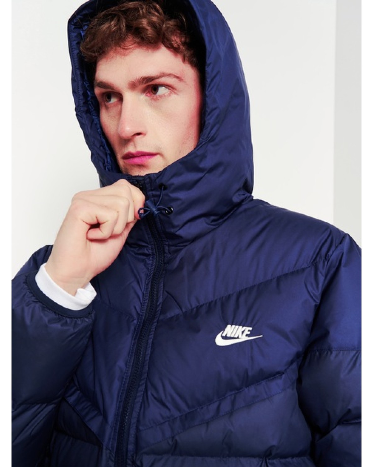 Пуховик Nike Sf Wr Pl - Fld Hd Jkt Blue