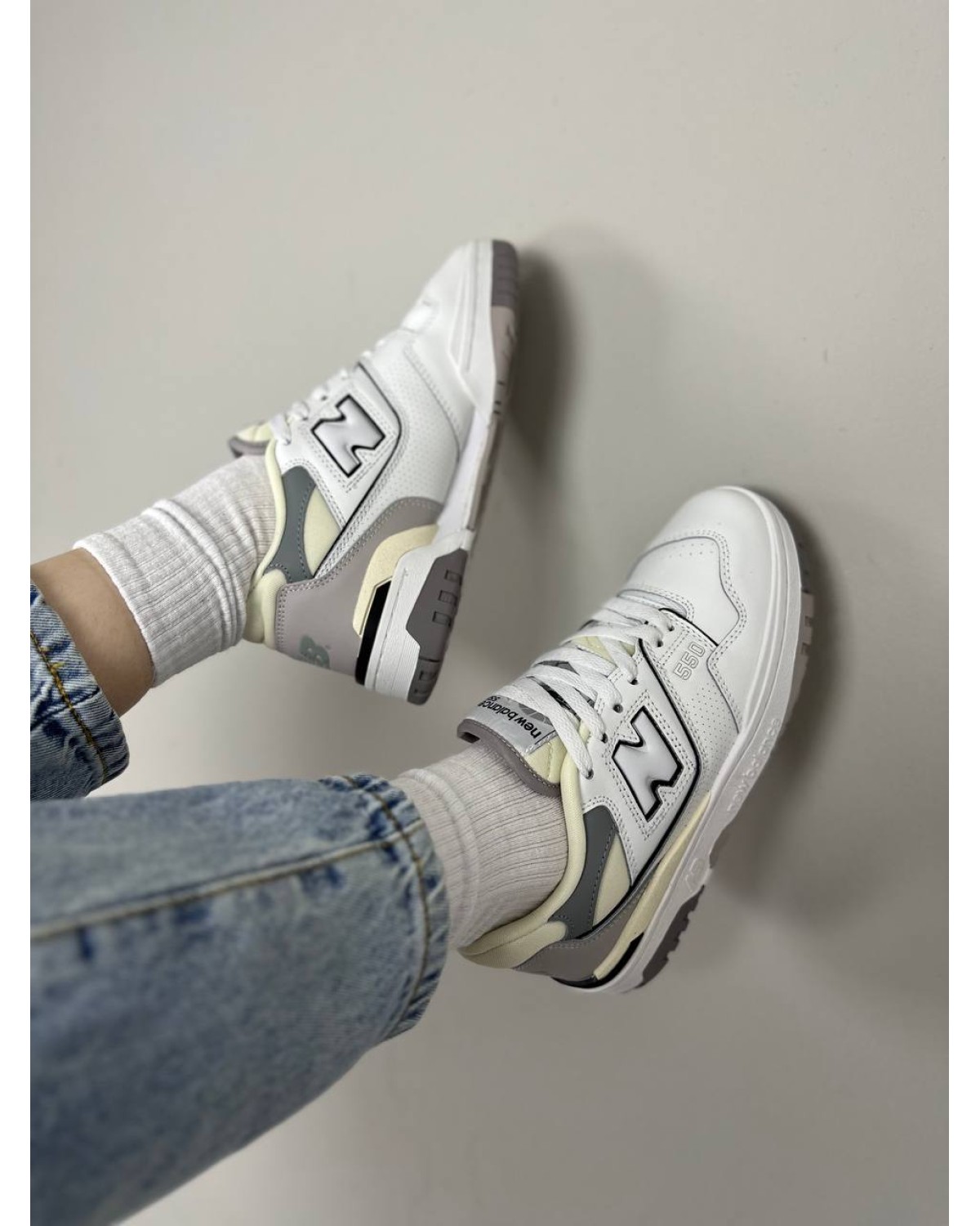 New Balance 550 White Marblehead