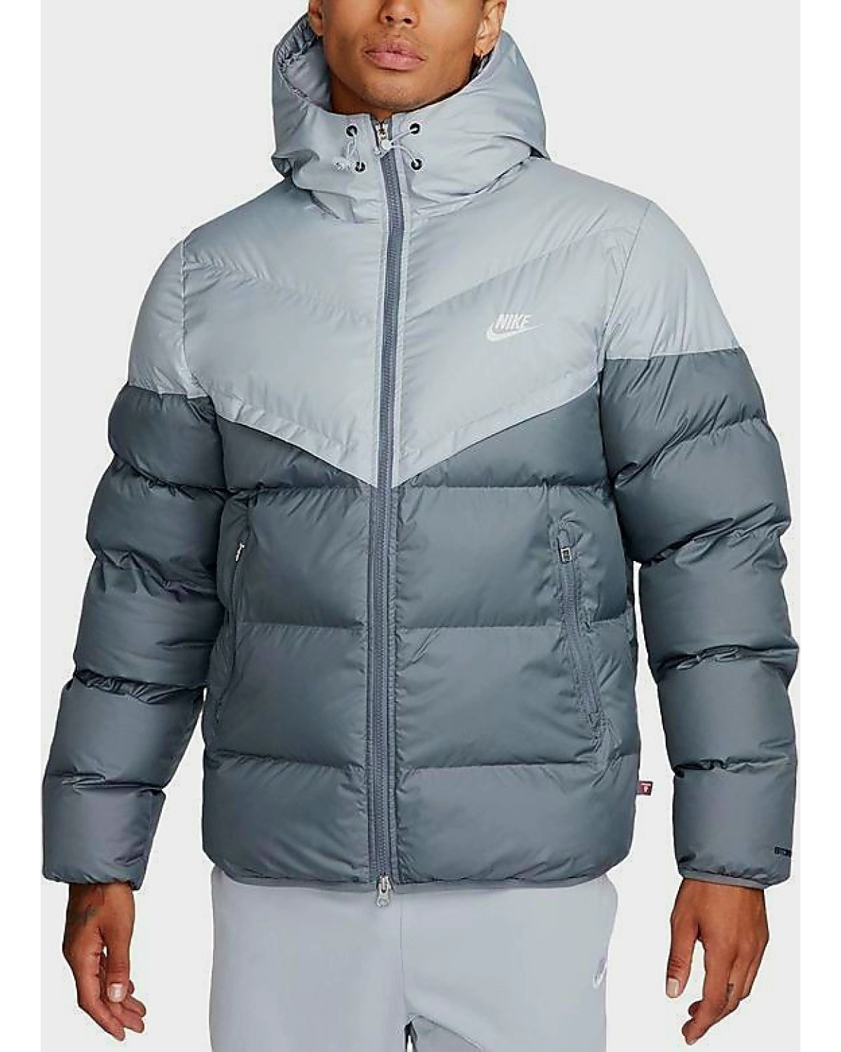 Пуховик Nike Sf Wr Pl - Fld Hd Jkt Grey