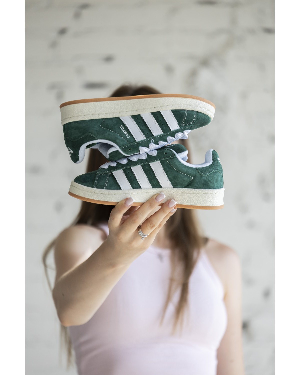 Adidas Campus Dark Green White