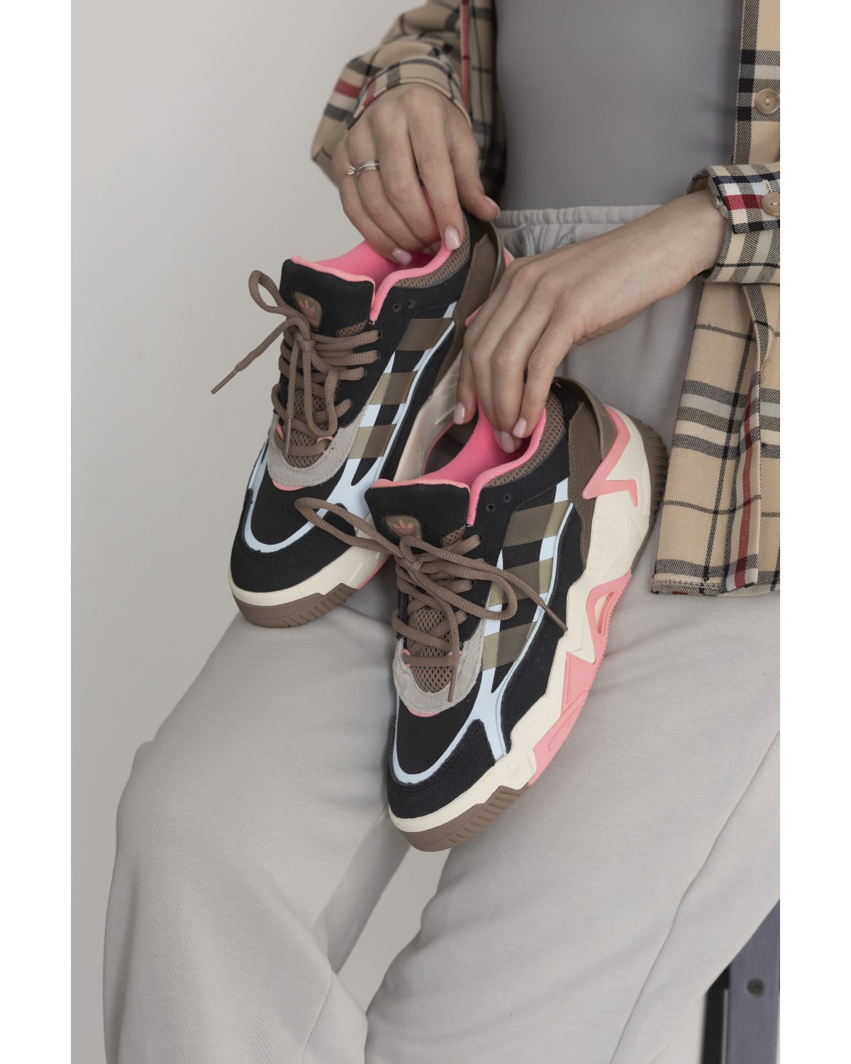Adidas Niteball II Khaki Black Pink