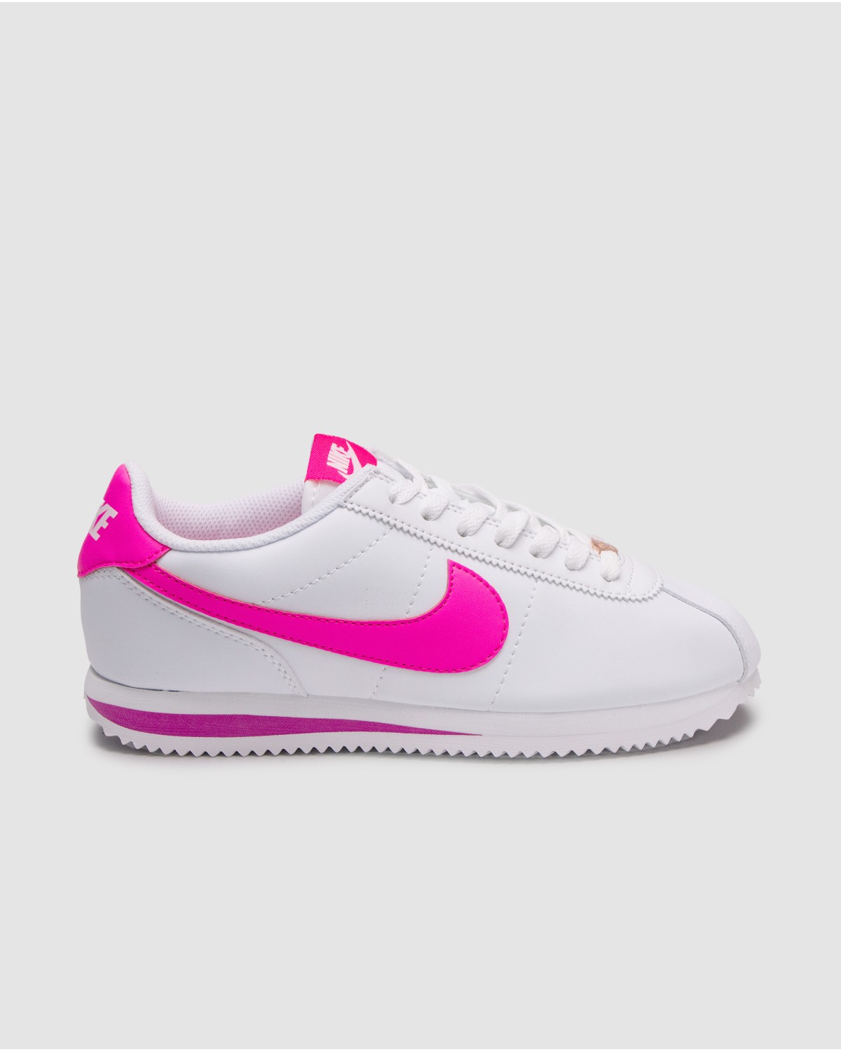 Nike Cortez GS White Laser Fuchsia