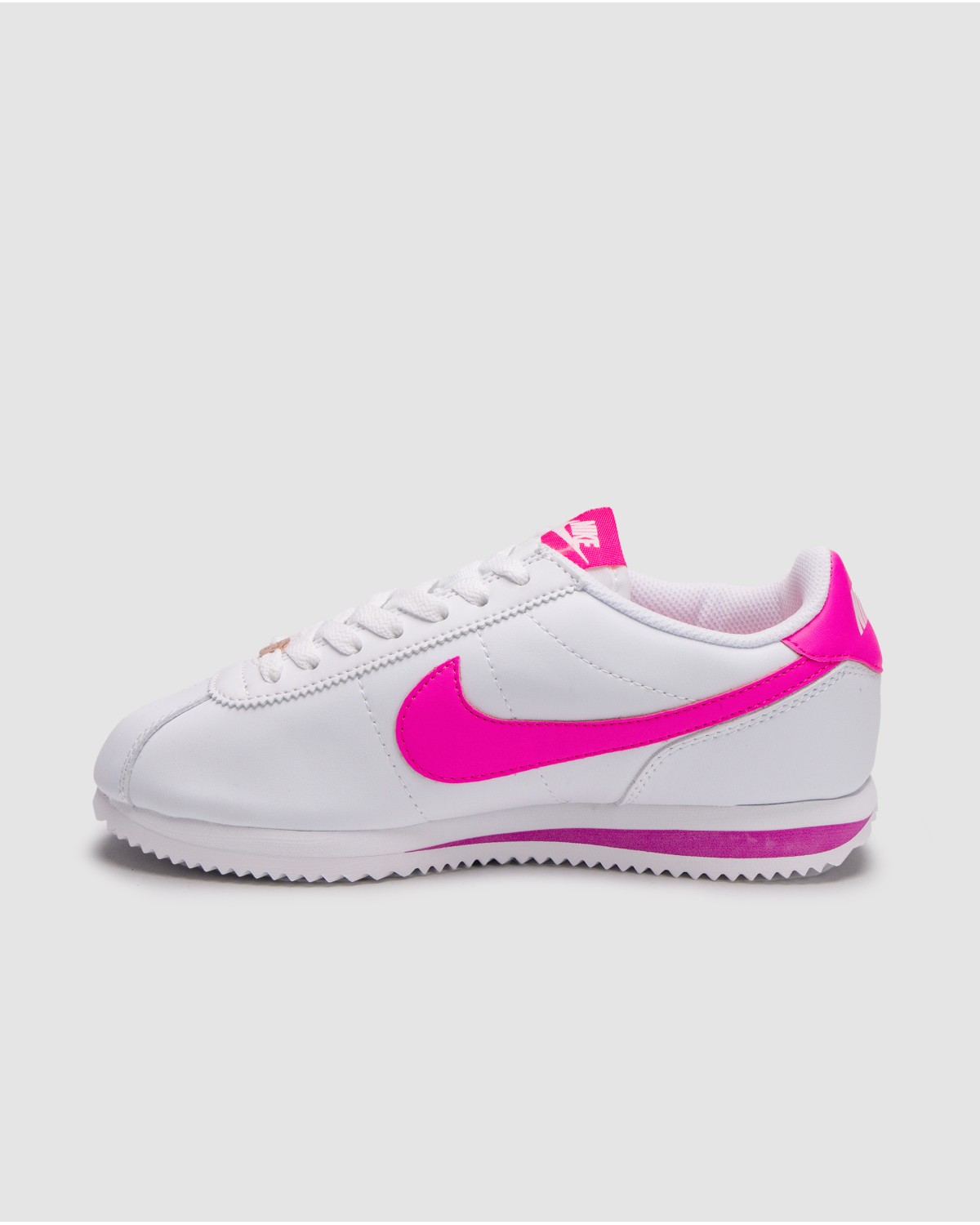 Nike Cortez GS White Laser Fuchsia