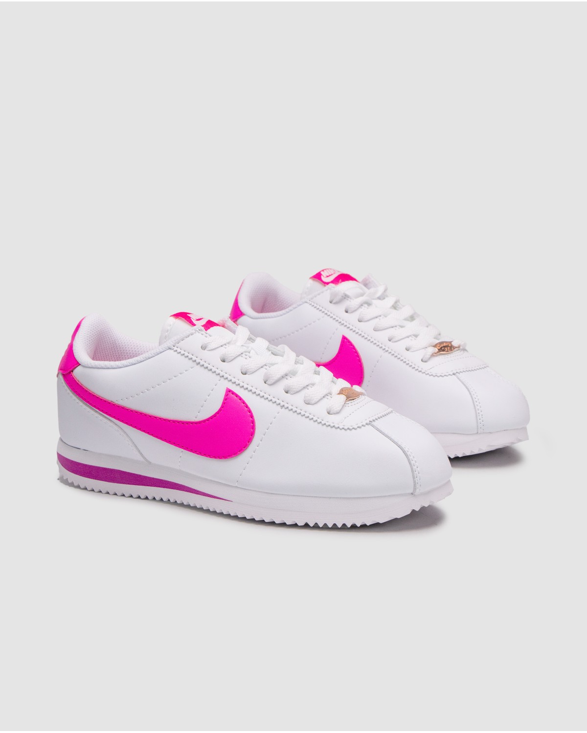Nike Cortez GS White Laser Fuchsia