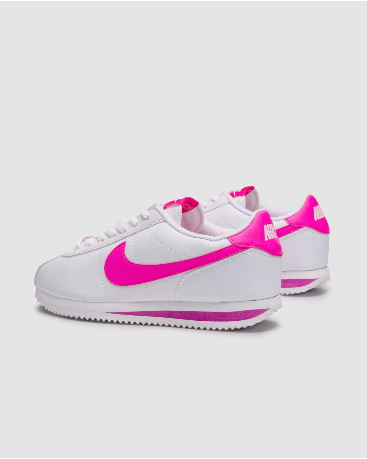 Nike Cortez GS White Laser Fuchsia