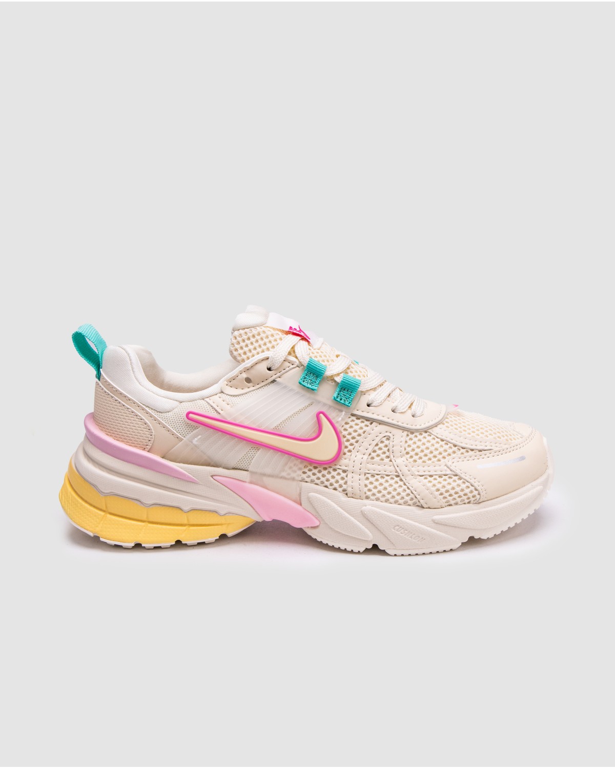 Nike V2K Runtekk Yellow/Cream/Pink