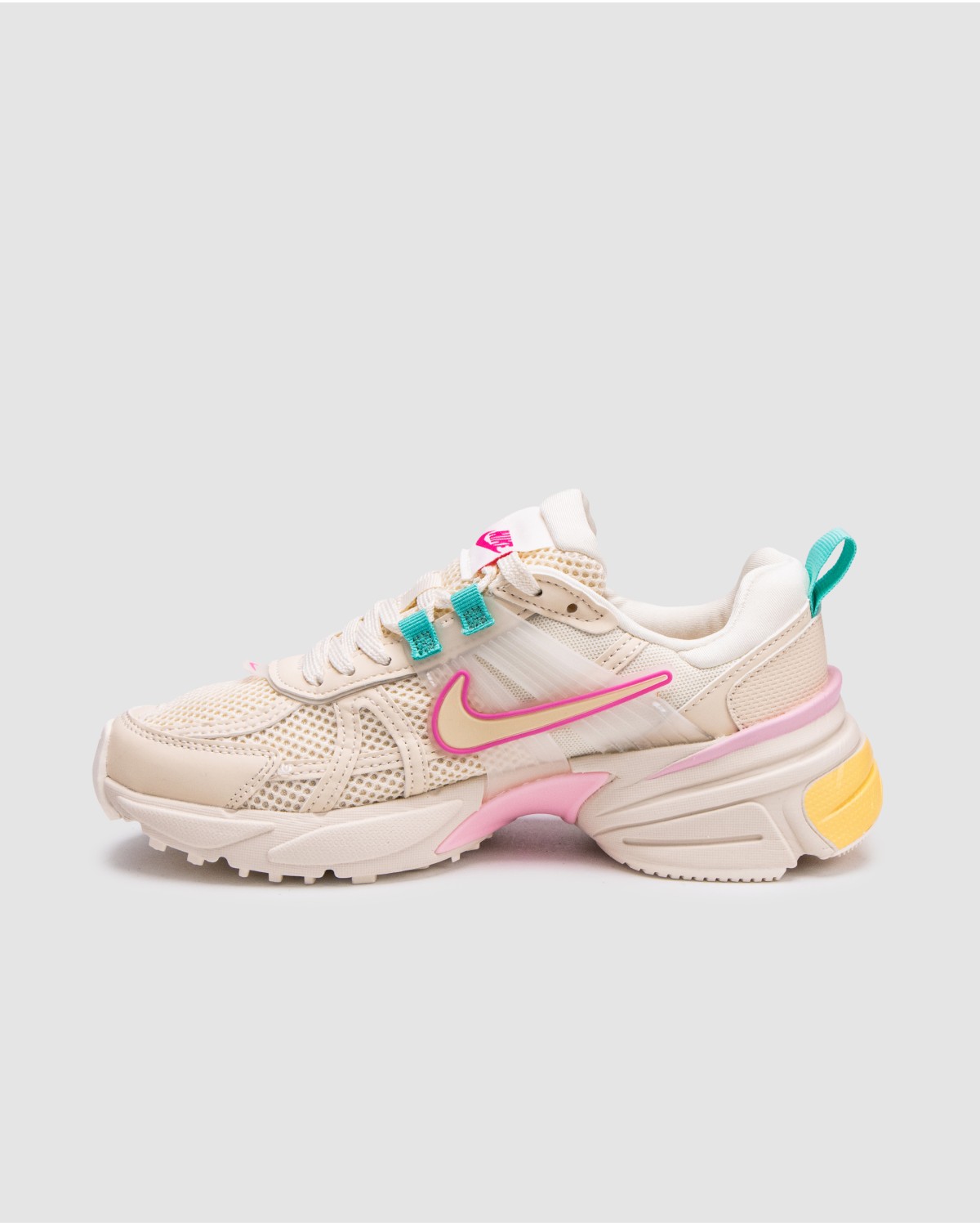 Nike V2K Runtekk Yellow/Cream/Pink