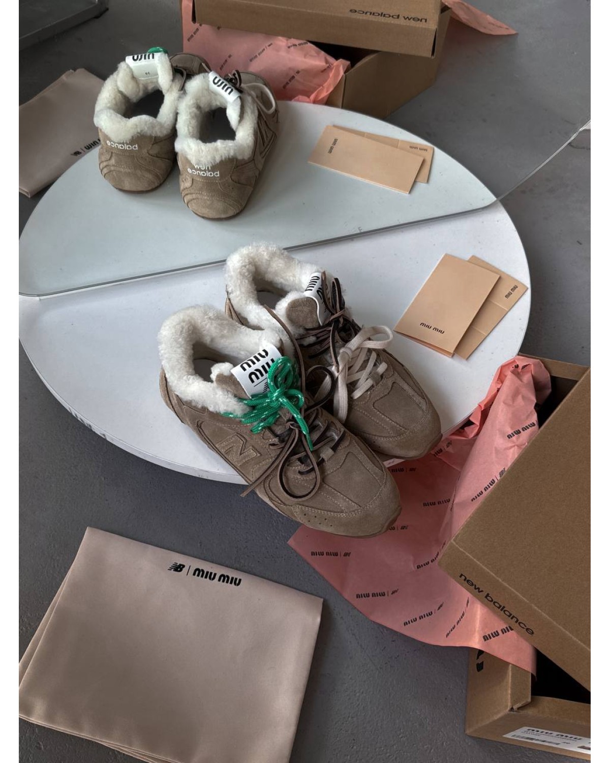 New Balance x Miu Miu Fur