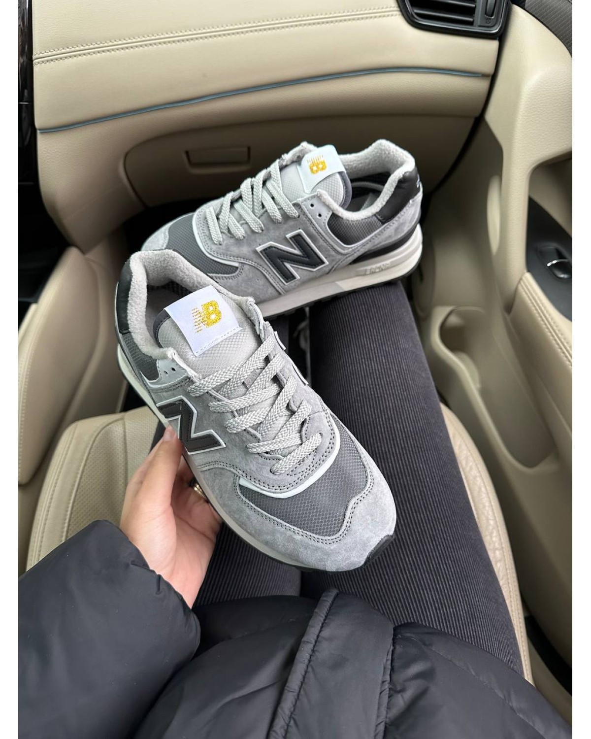 New Balance 574 Legacy Grey Black Thermo