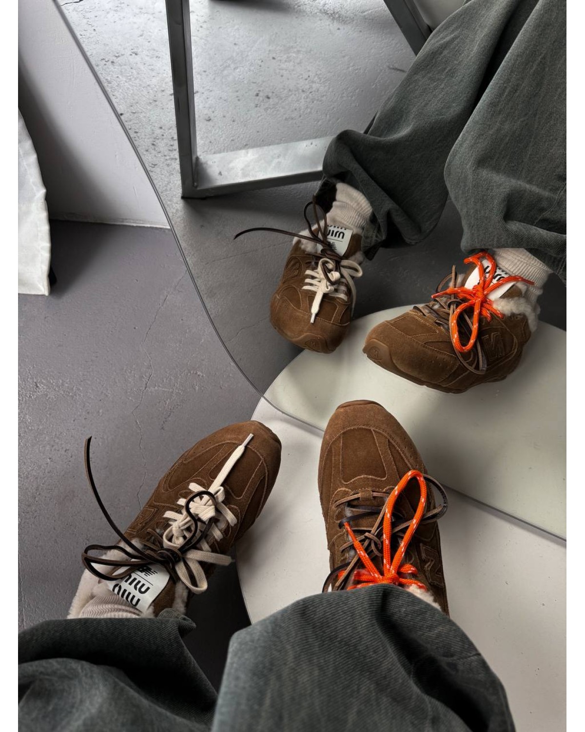 New Balance x Miu Miu  Brown Fur