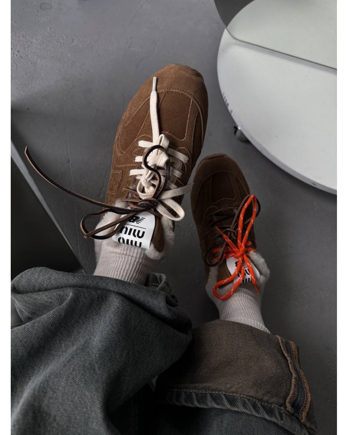 New Balance x Miu Miu  Brown Fur