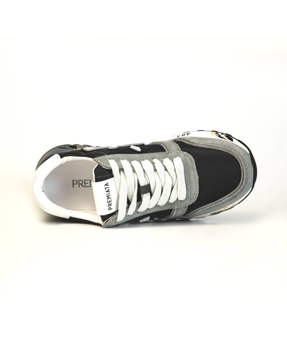 Premiata Black Grey White