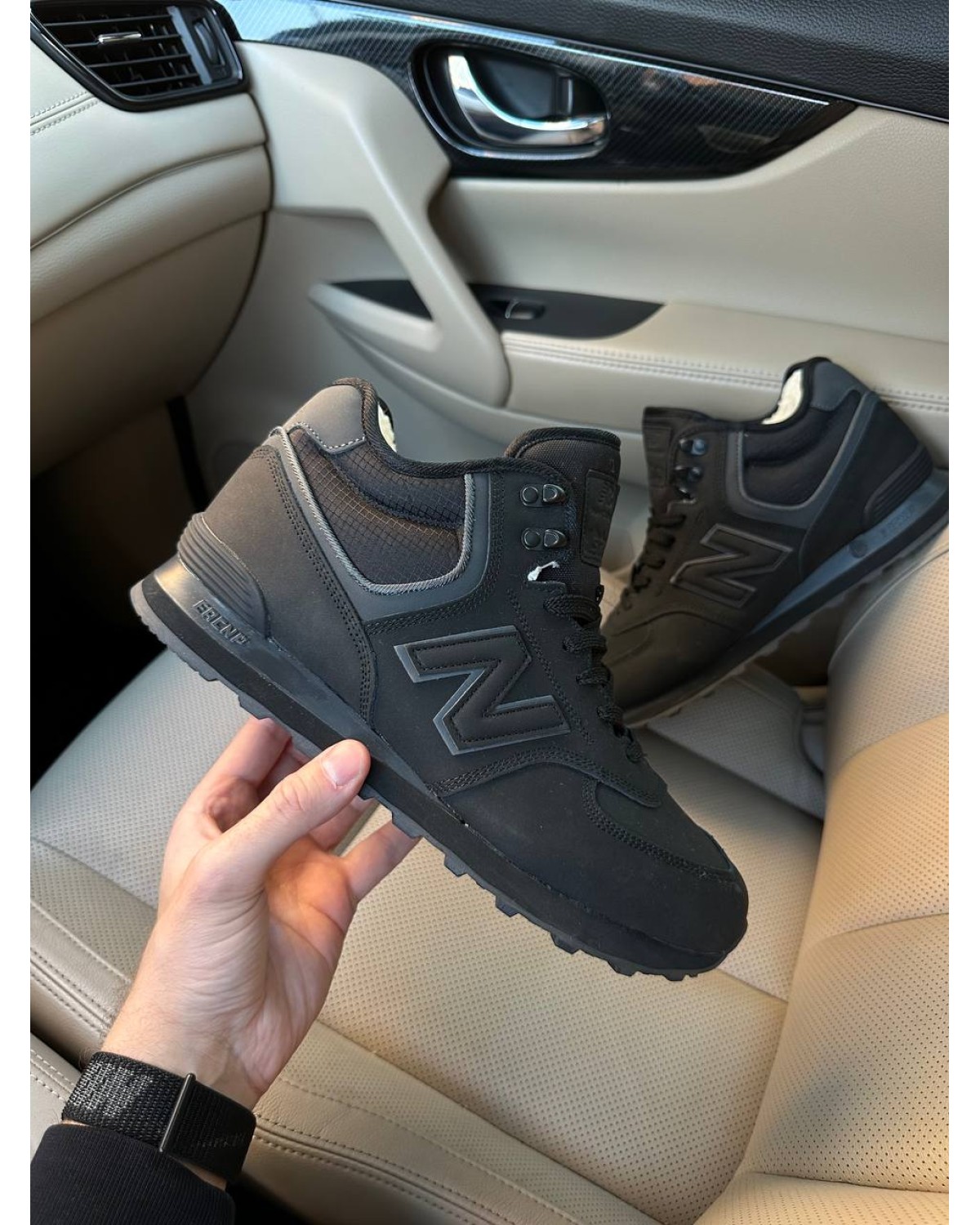 New Balance 574 Black Fur 2