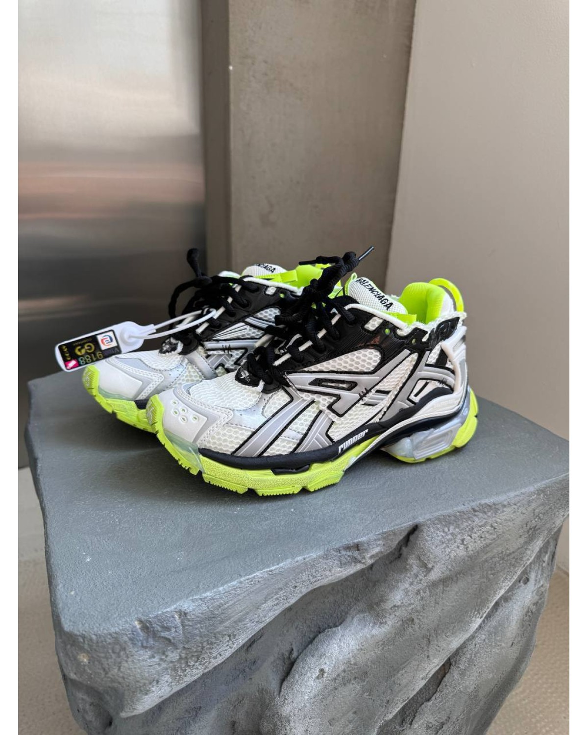 Balenciaga Runner Trainer Black / Acid / Silver