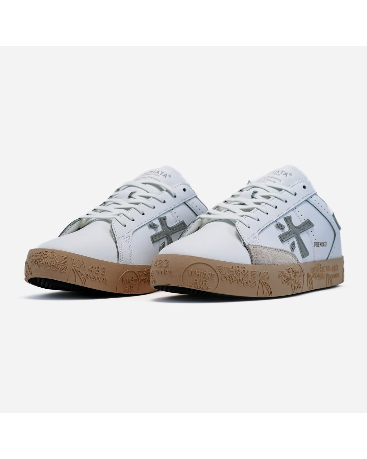 Premiata Steven White Beige