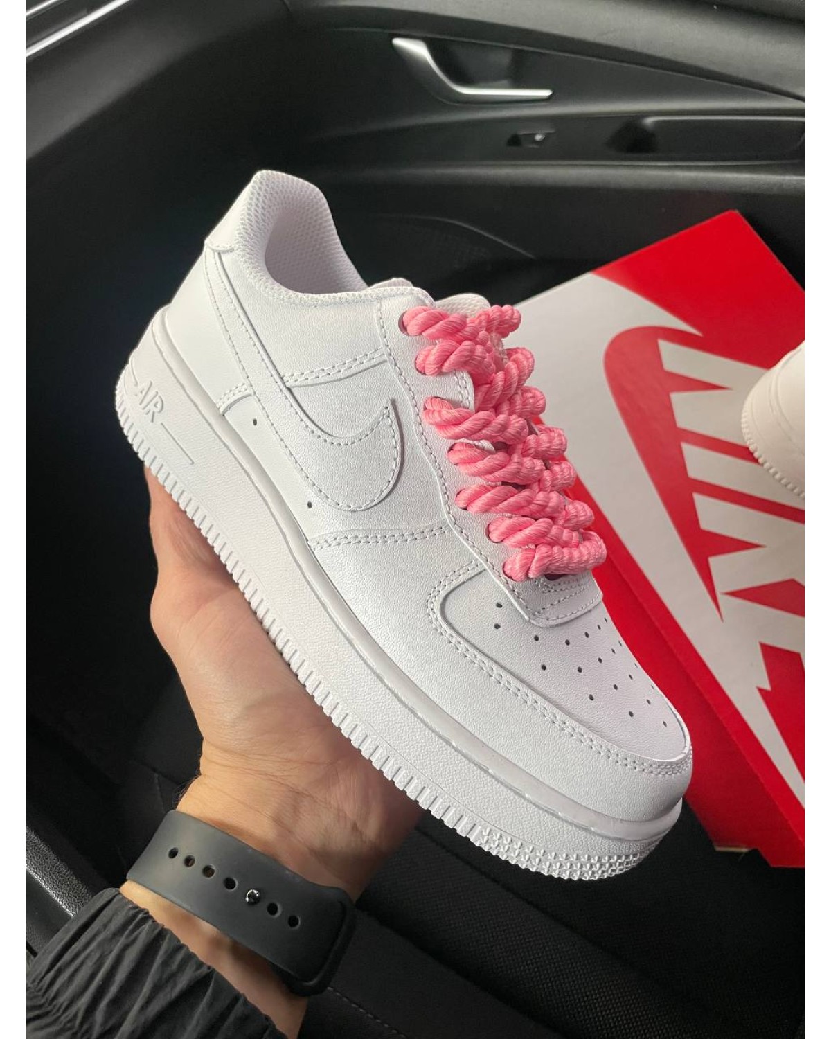 Nike Air Force 1 Rope Laces Pink