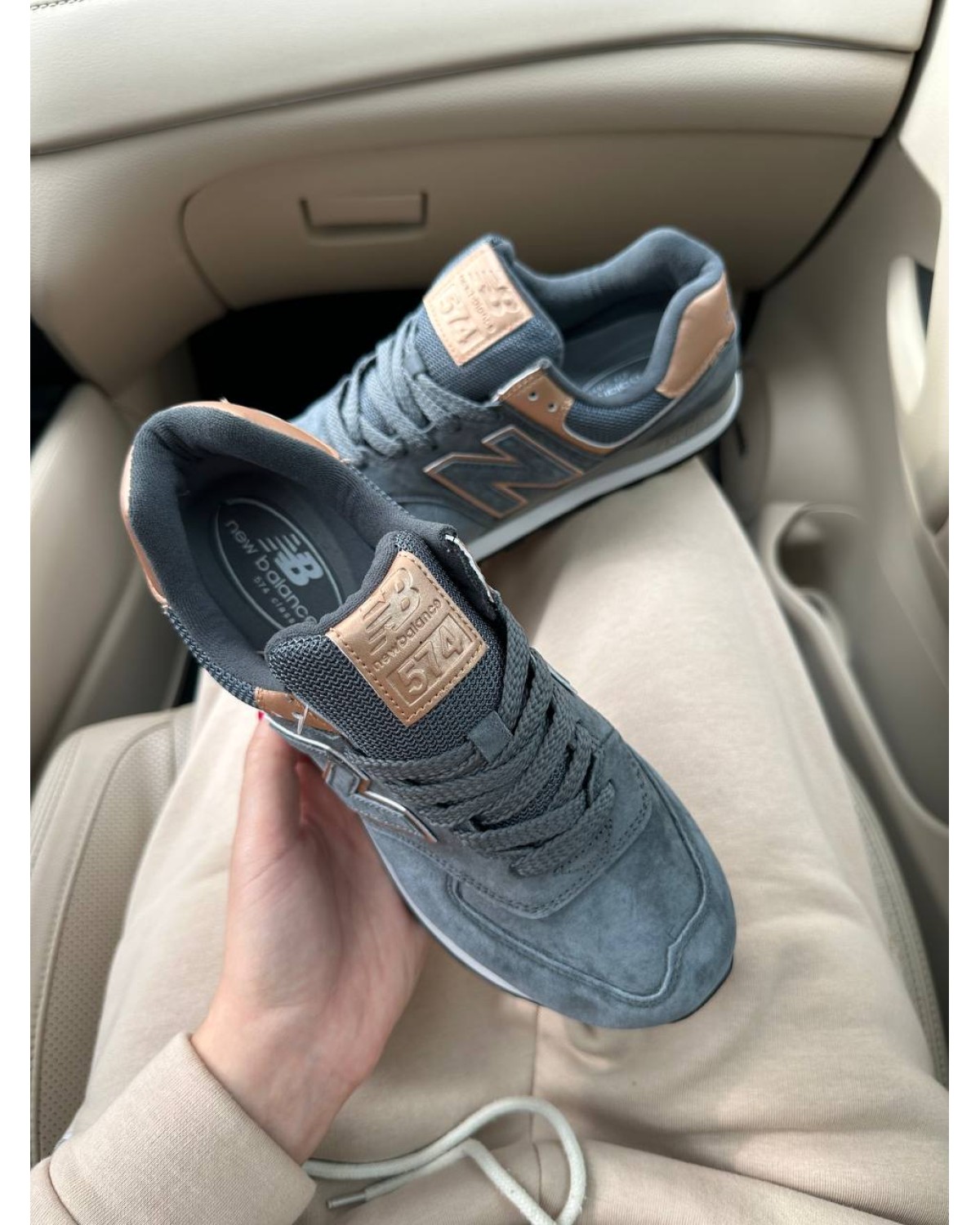 New Balance 574 Dark Grey Bronze