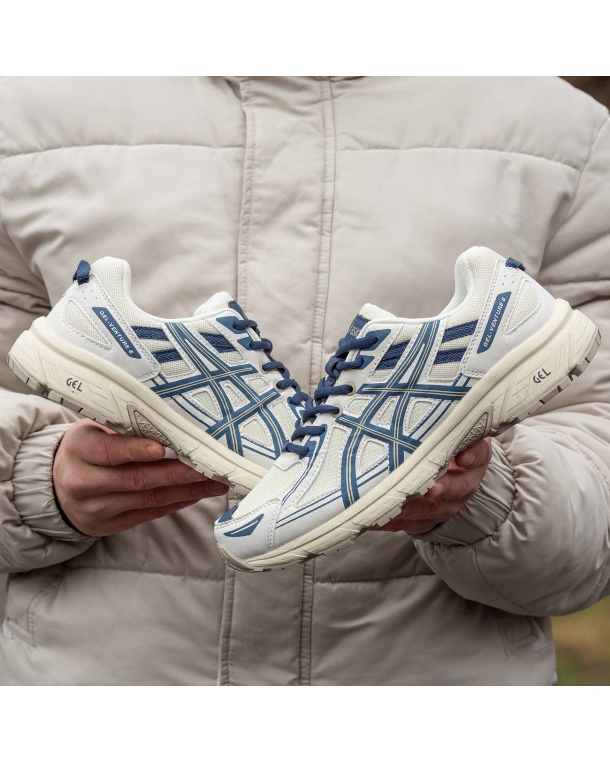 Asics Gel Venture 6 Beige Blue