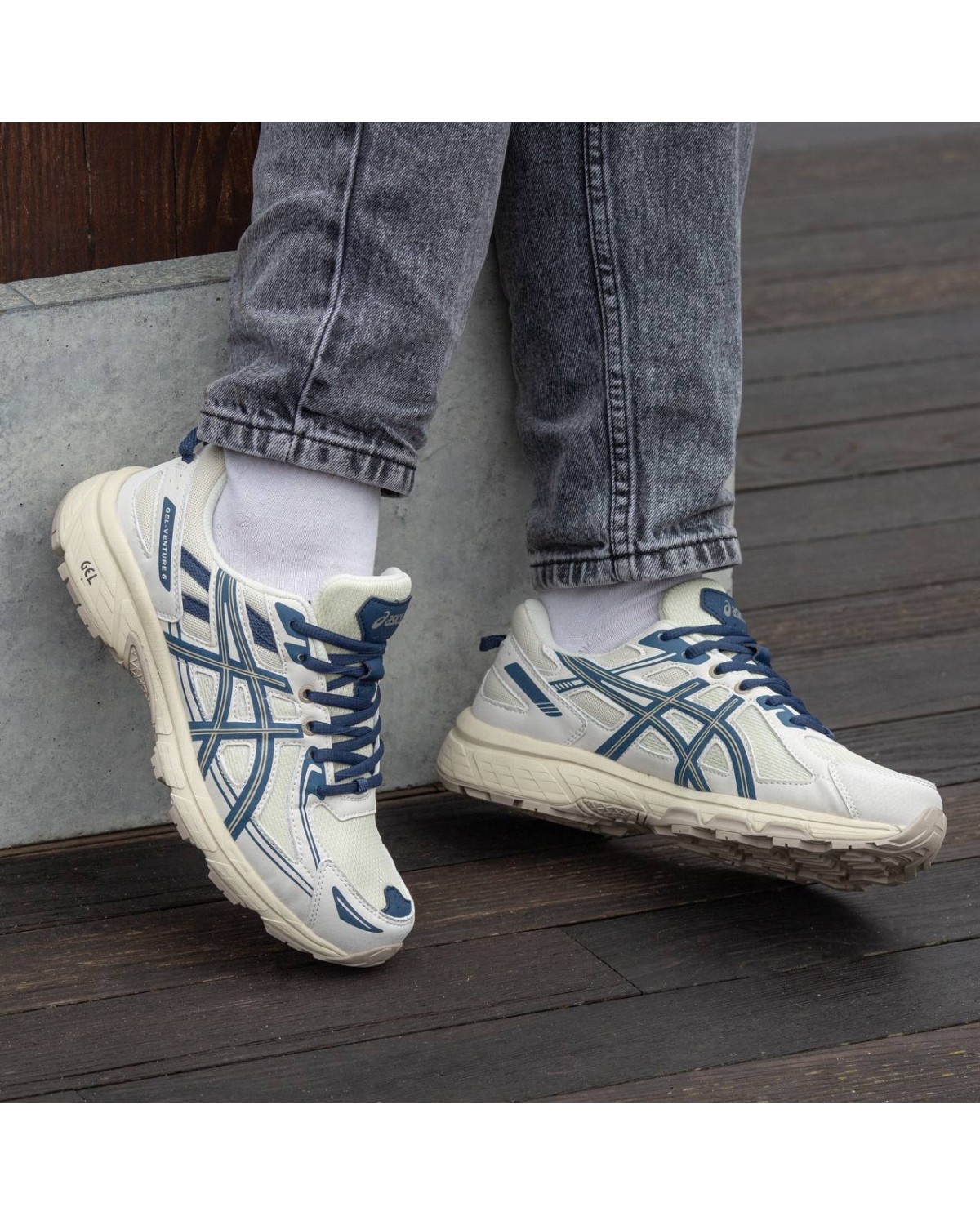 Asics Gel Venture 6 Beige Blue