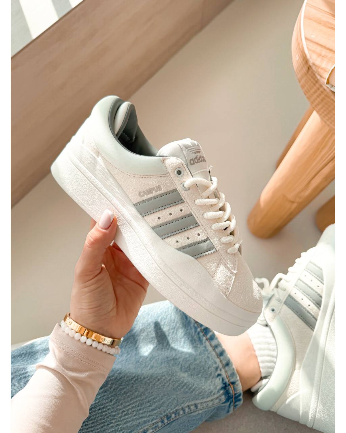 Adidas Campus x Bad Banny Beige/Grey