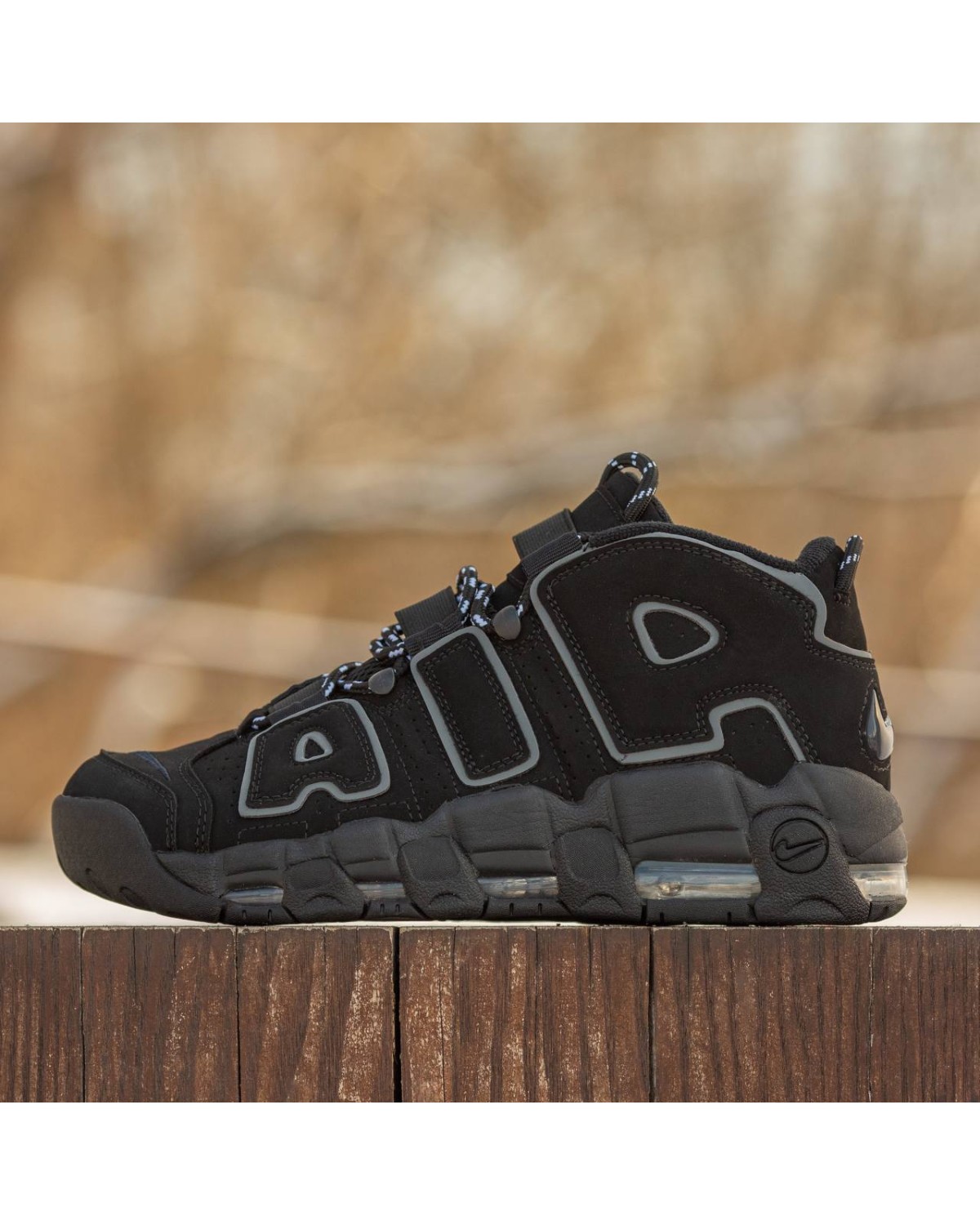 Nike Air More Uptempo Black Grey