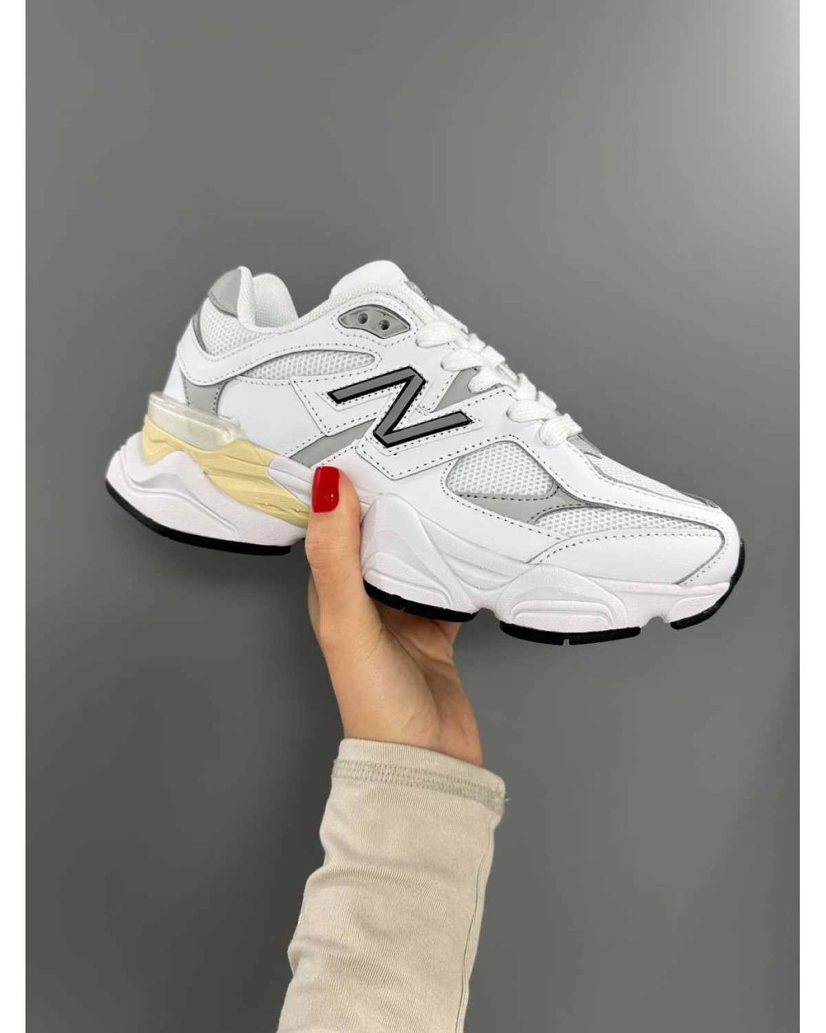 New Balance 9060 White Leather