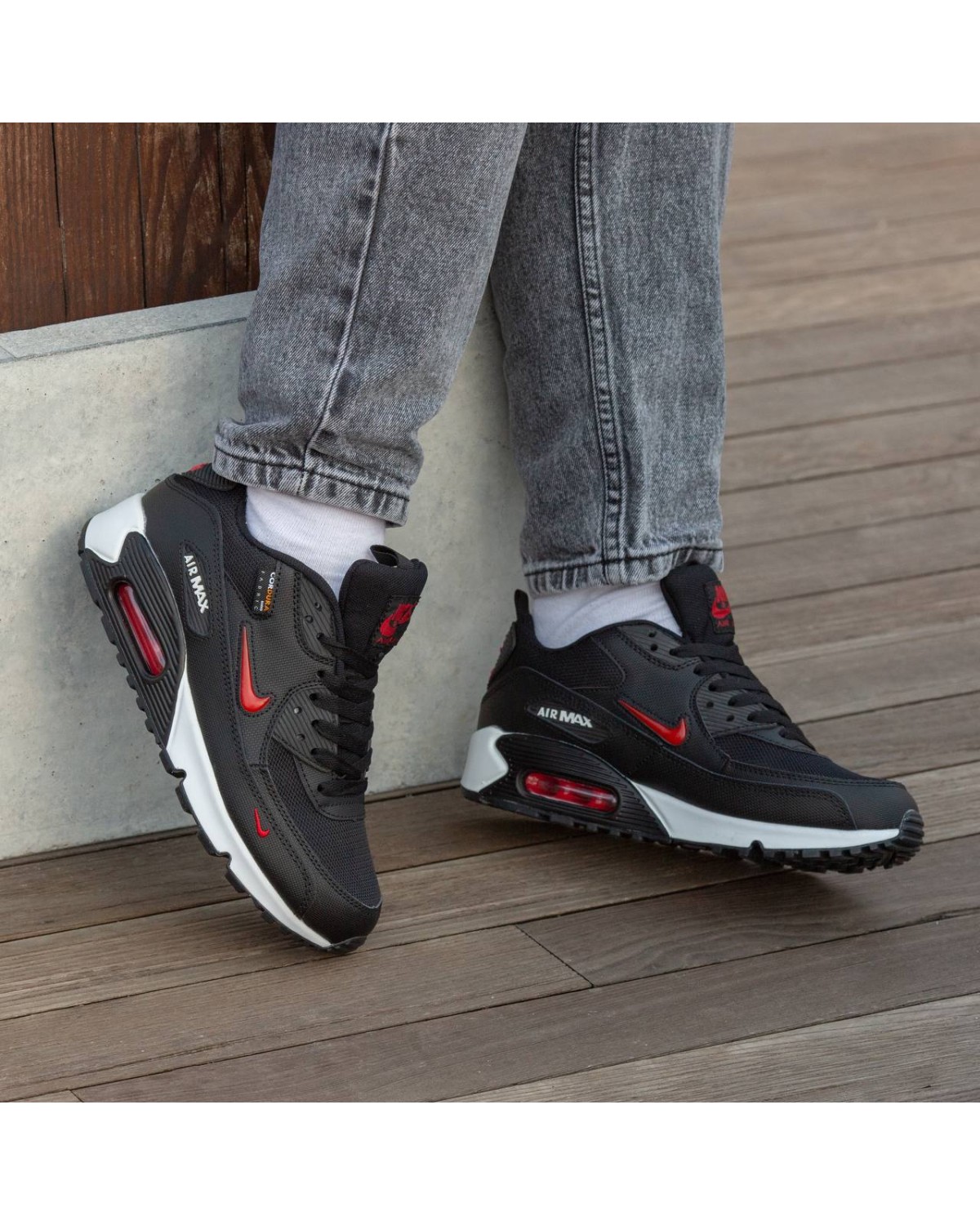 Nike Air Max 90 Black Red x Cordura