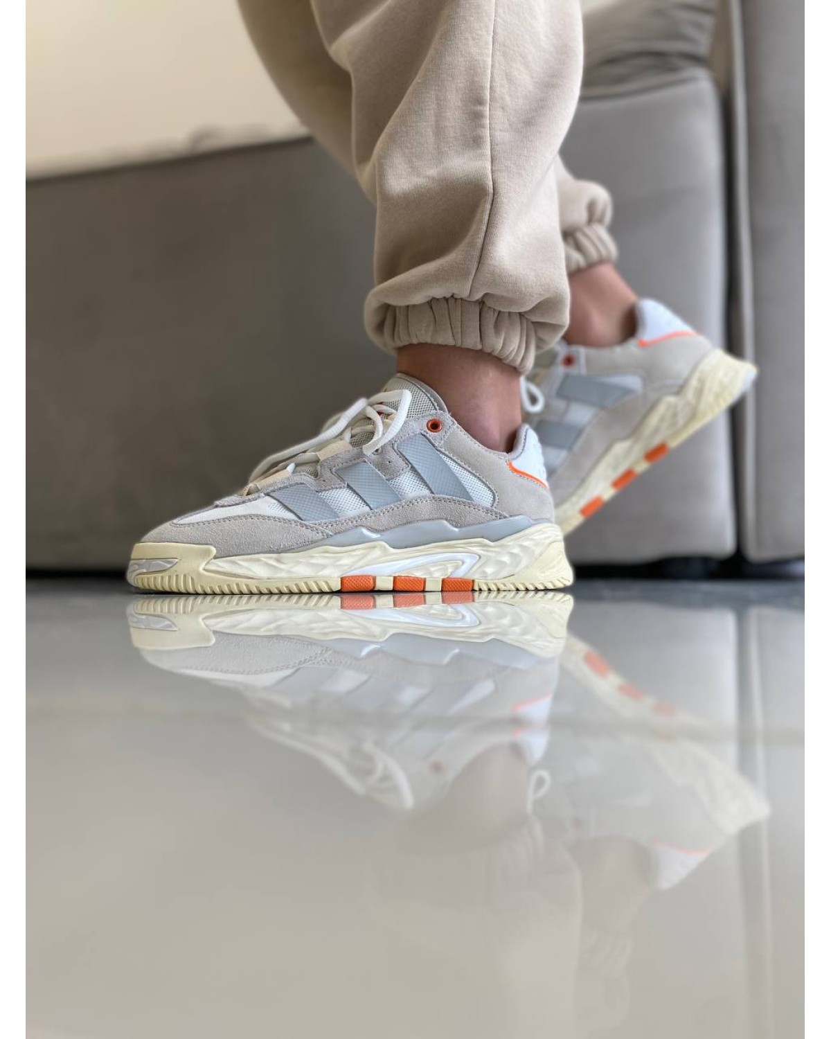 Adidas Niteball Beige Orange