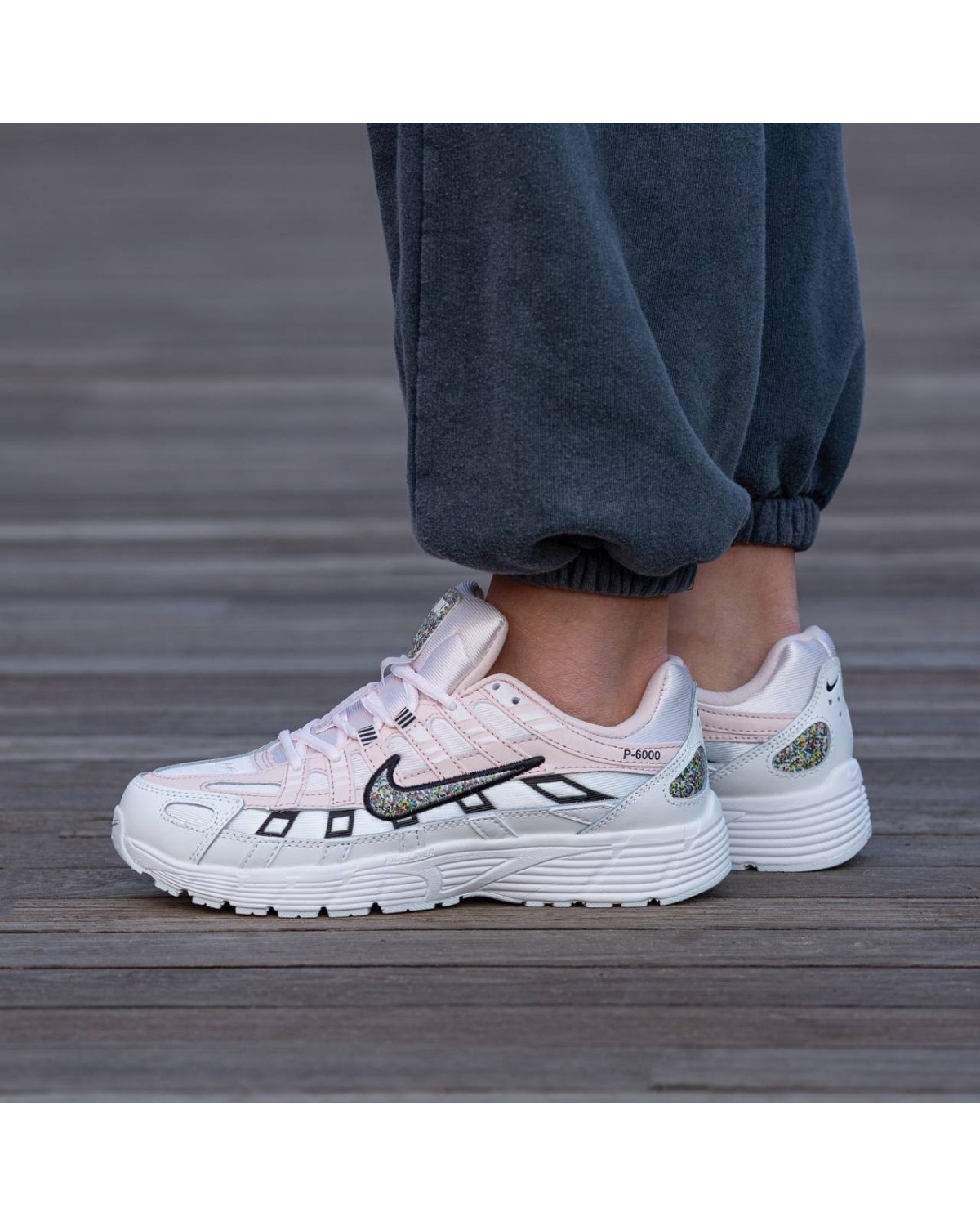 Nike P-6000 White Rose