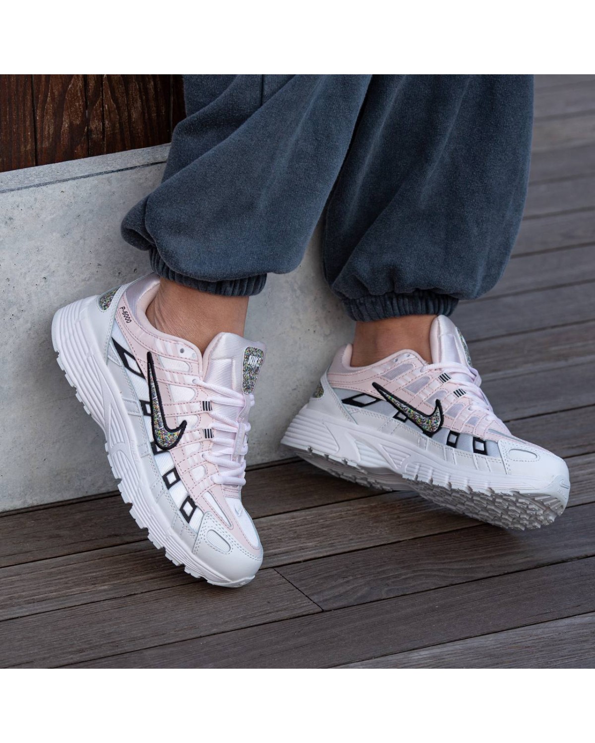 Nike P-6000 White Rose