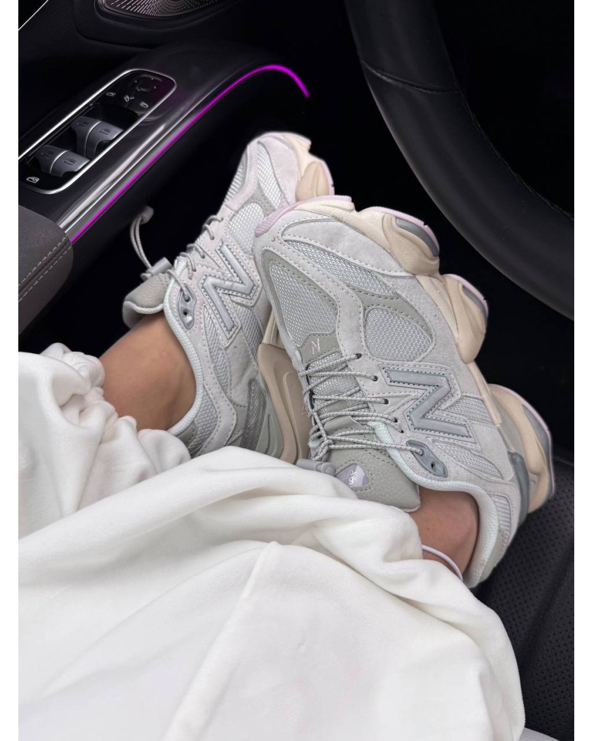 New Balance 9060 Grey Beige Pink