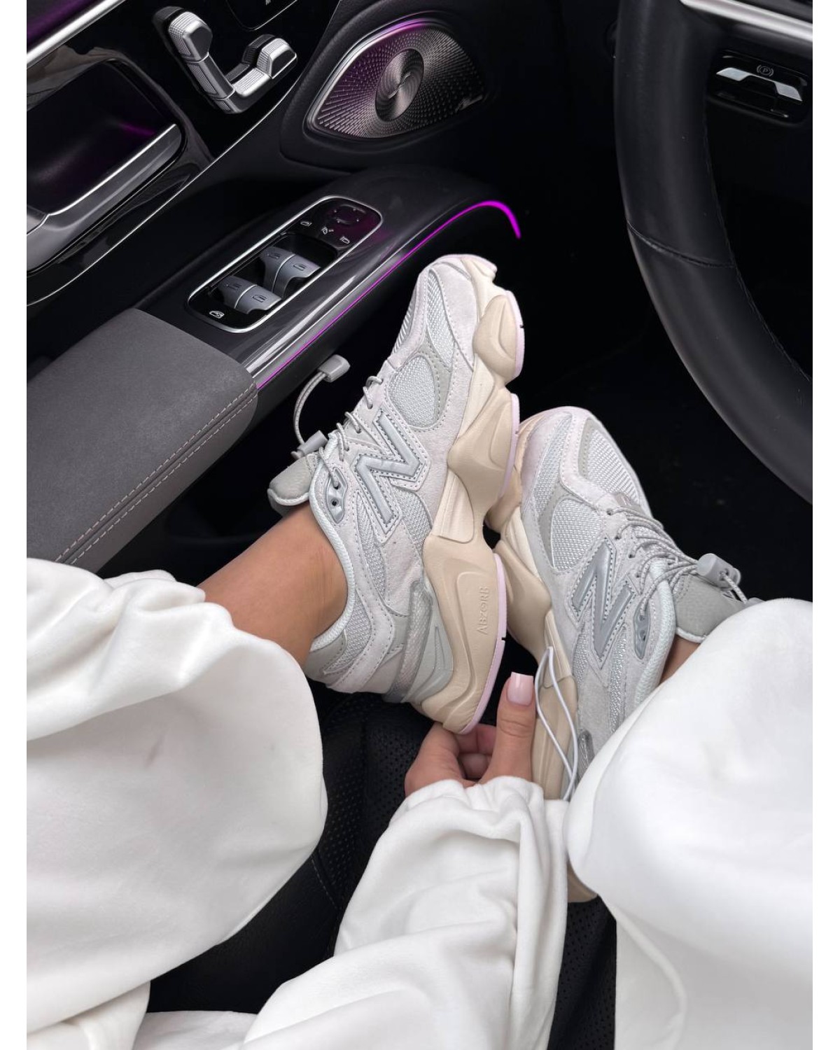 New Balance 9060 Grey Beige Pink