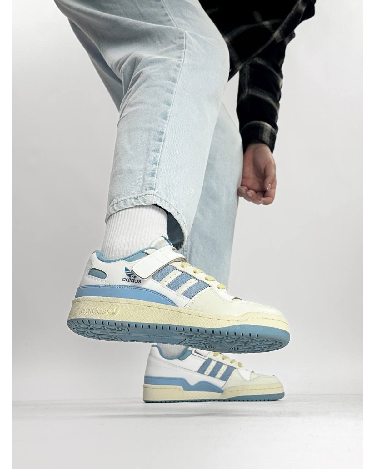 Adidas Forum Low Cream White Blue