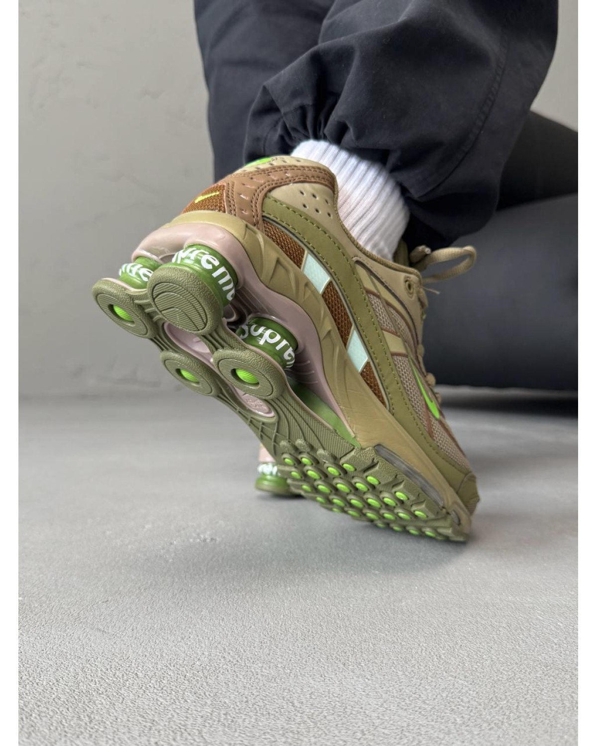 Nike Supreme Shox Ride 2 Khaki
