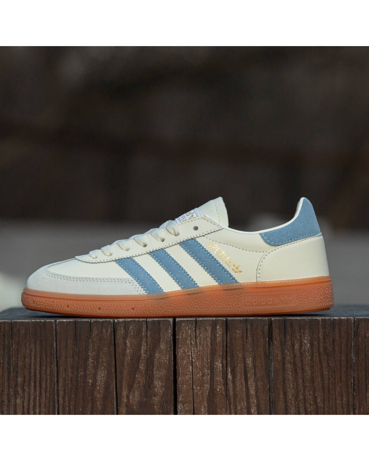 Adidas Spezial Beige Blue Leather