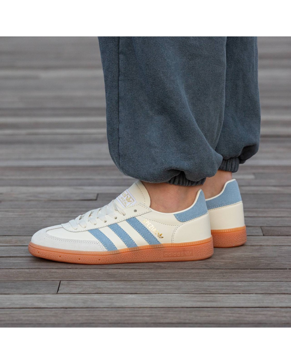 Adidas Spezial Beige Blue Leather