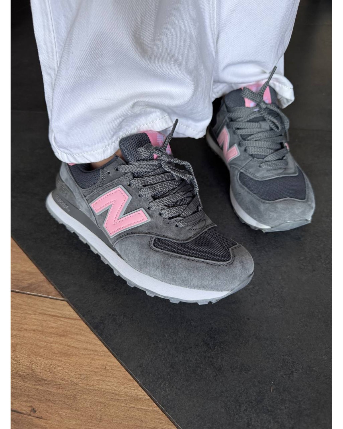 New Balance 574 Grey/Pink