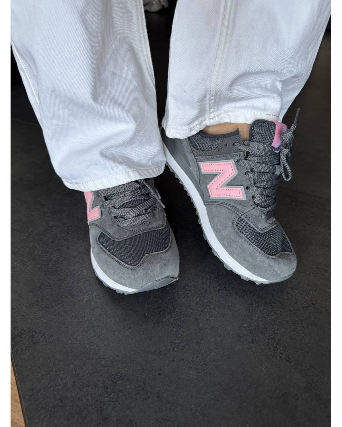 New Balance 574 Grey/Pink
