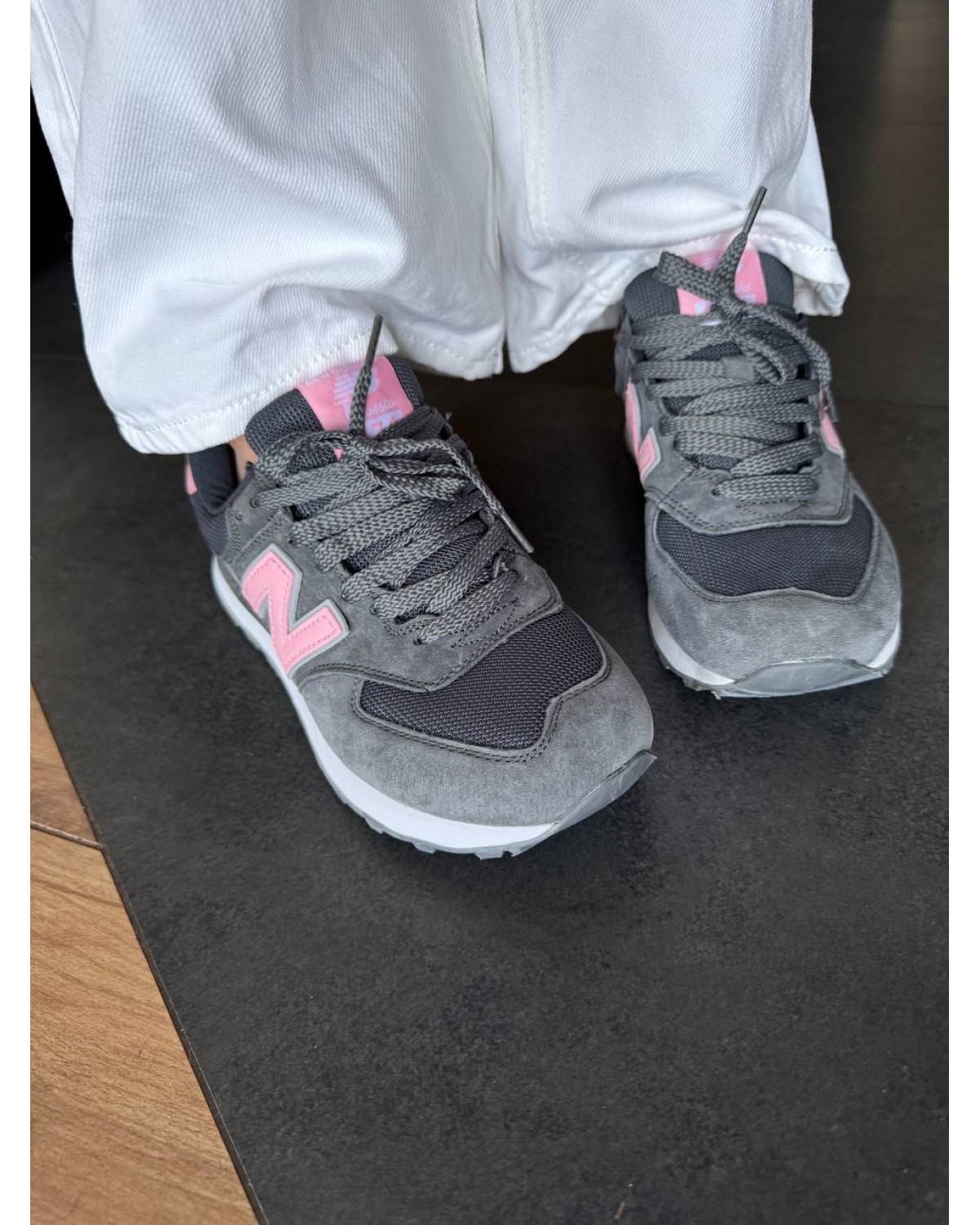 New Balance 574 Grey/Pink