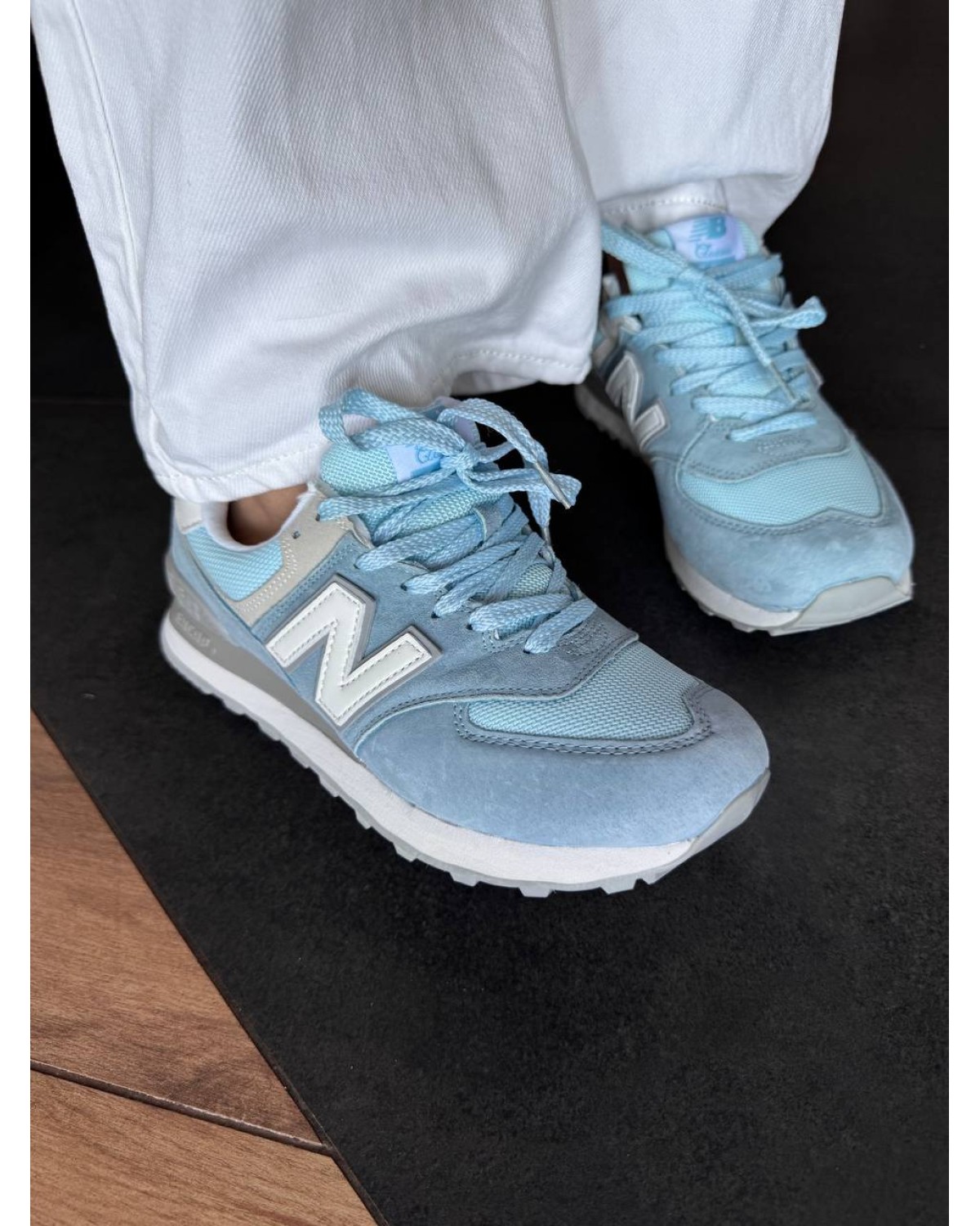 New Balance 574 Light Blue
