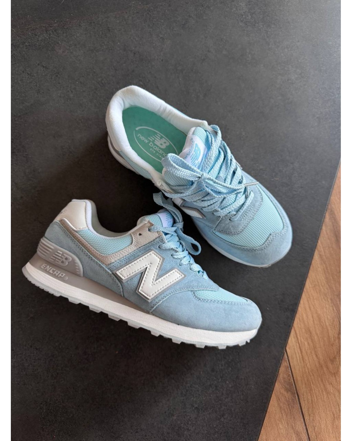 New Balance 574 Light Blue