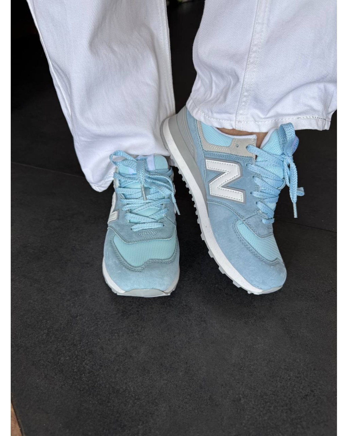 New Balance 574 Light Blue