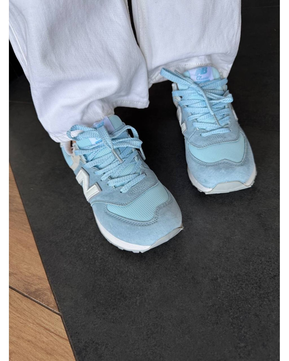 New Balance 574 Light Blue