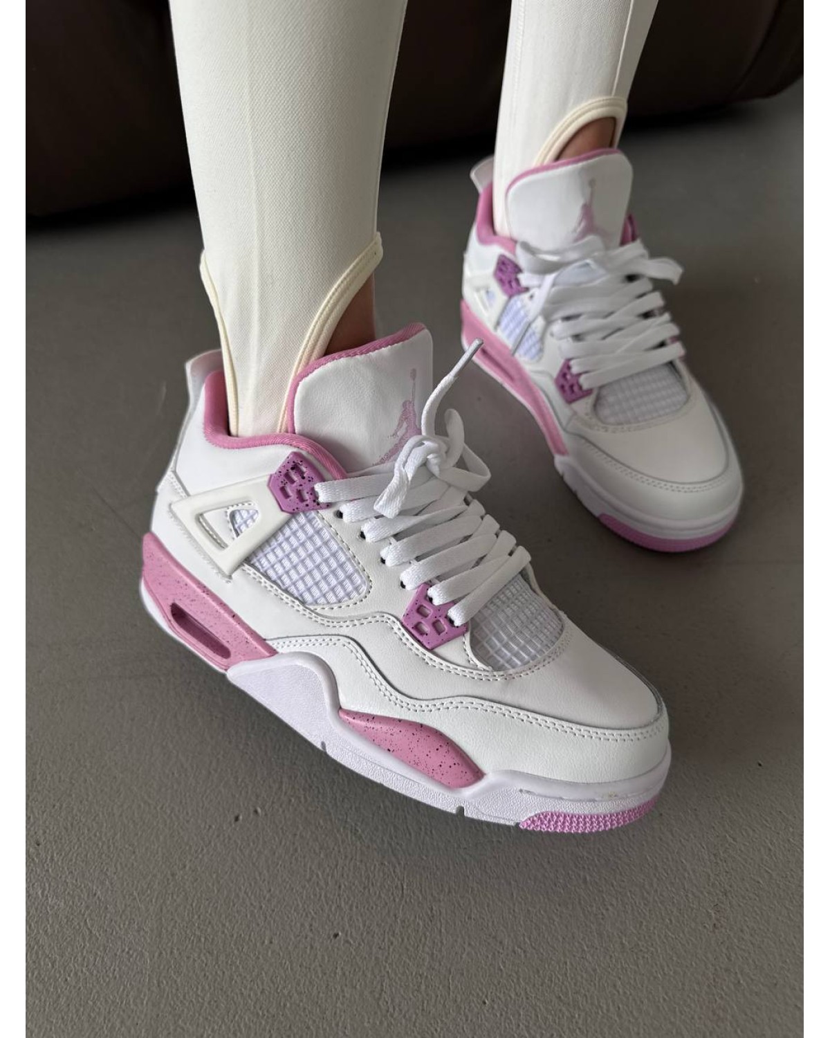 Nike Air Jordan 4 White Pink Oreo
