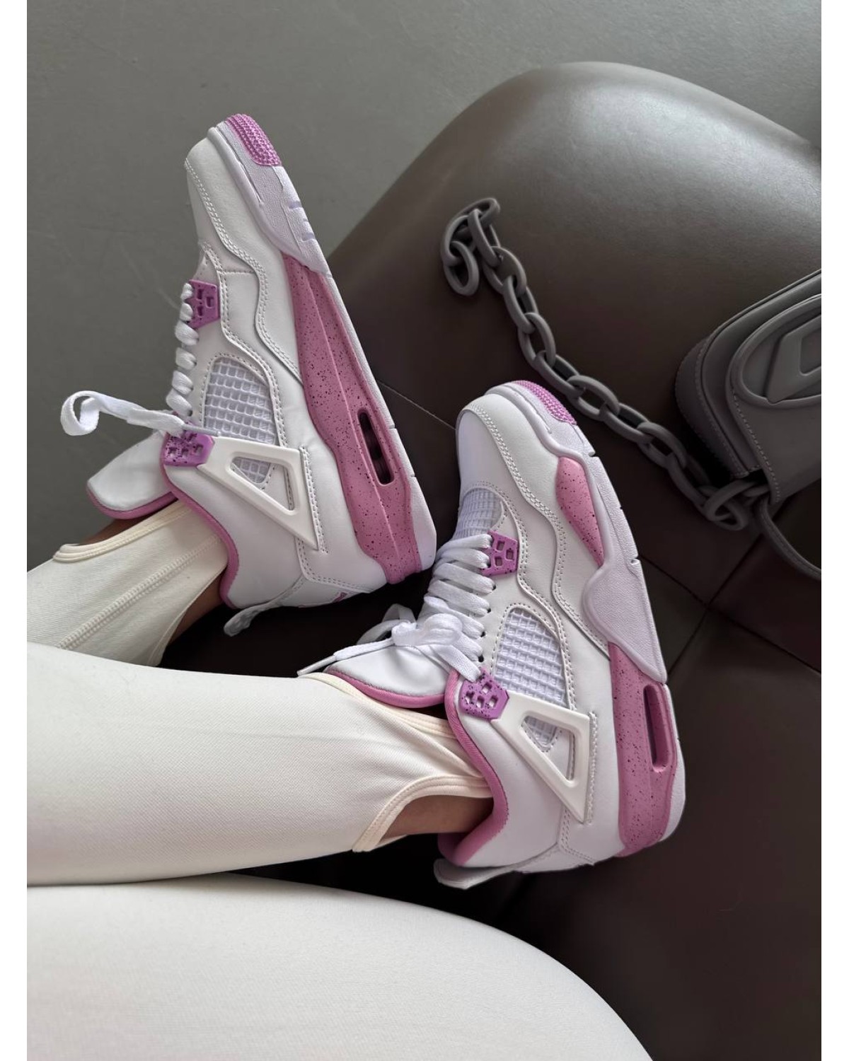 Nike Air Jordan 4 White Pink Oreo