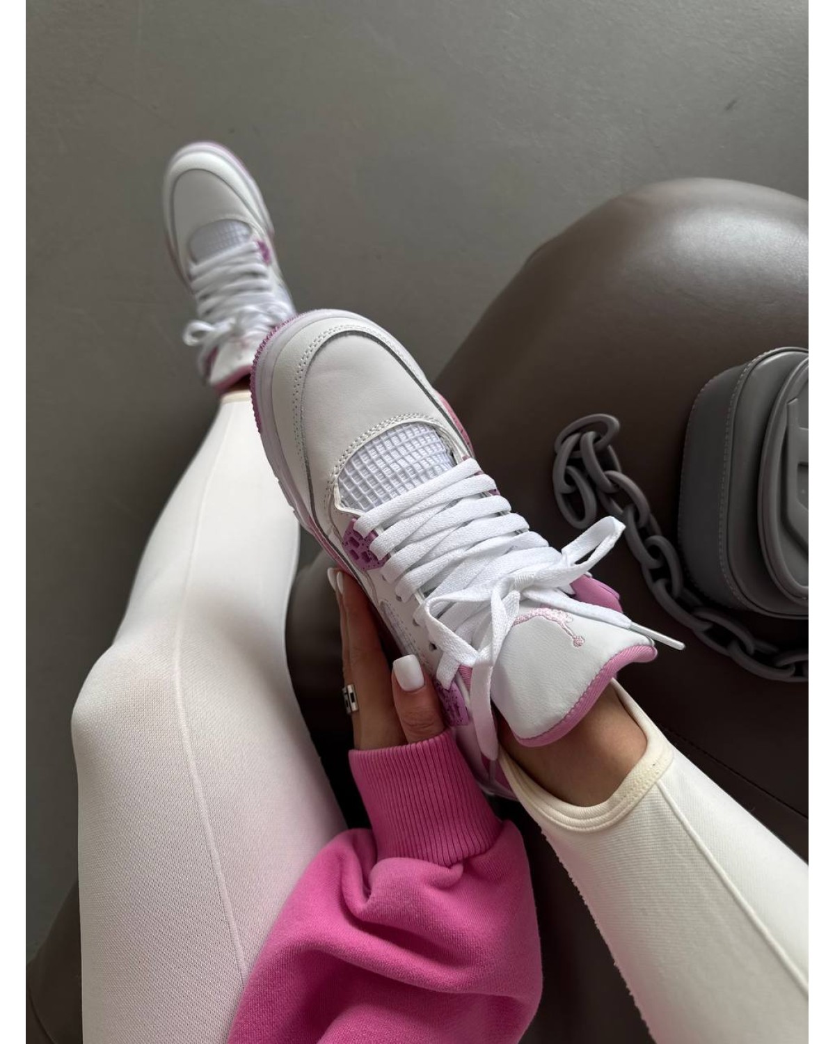 Nike Air Jordan 4 White Pink Oreo