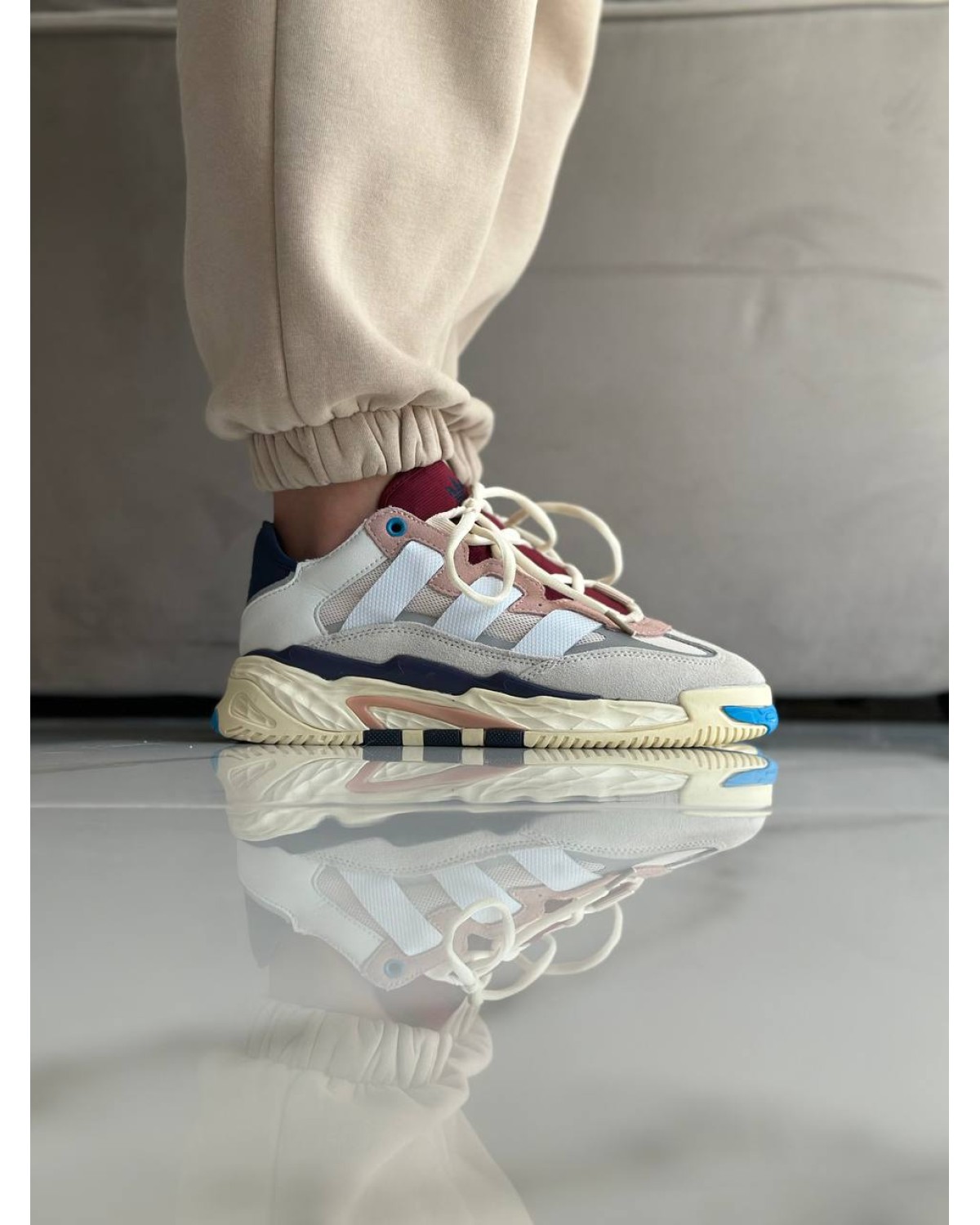 Adidas Niteball Cream White/Pink Tint