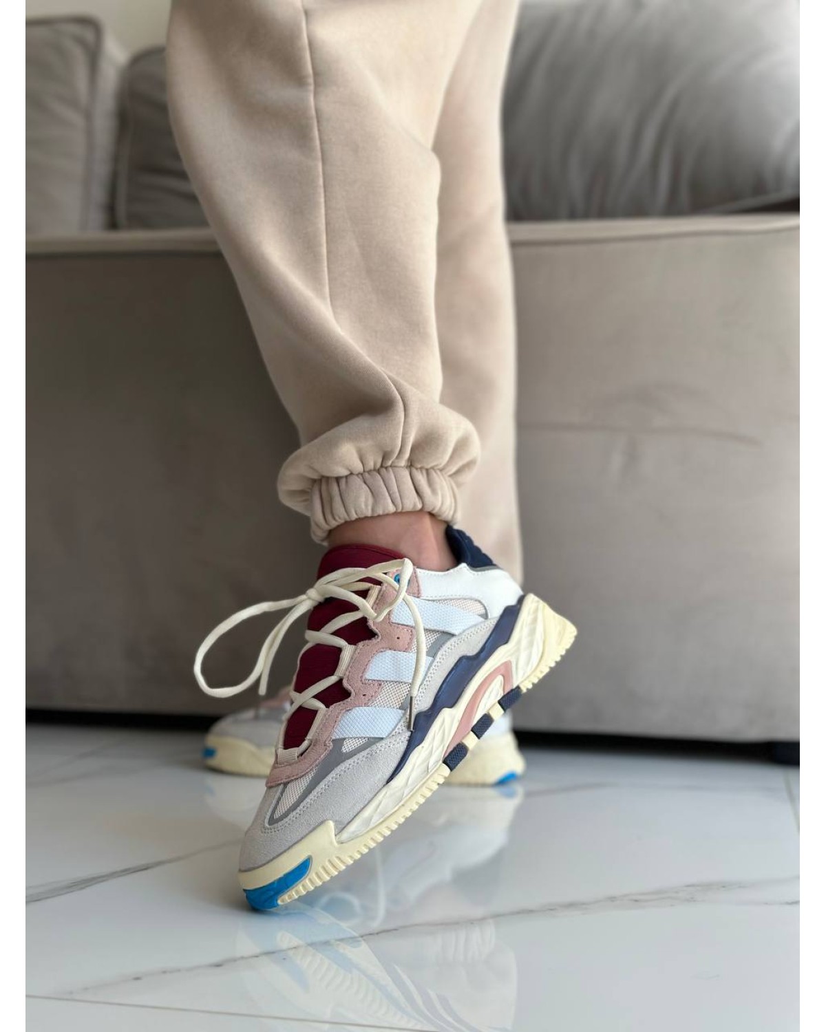 Adidas Niteball Cream White/Pink Tint